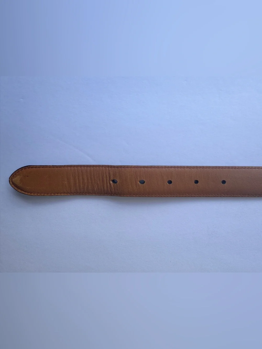 Polo Ralph Lauren Men’s Black Italian Leather Belt 34/85 Brass Buckle